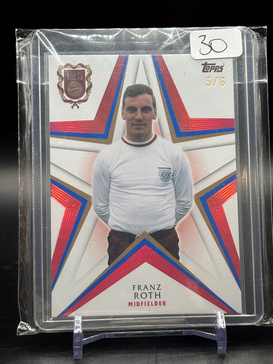 Topps Soccer FC Bayern München 125 Years Anniversary Franz Roth 5/6