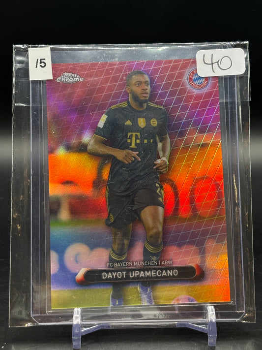 Topps Chrome Soccer FC Bayern München Layout Upamecano 3/5