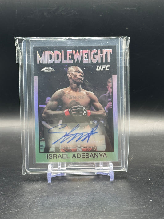 2026 Topps Chrome UFC Israel Adesanya 1986 Signatures Auto