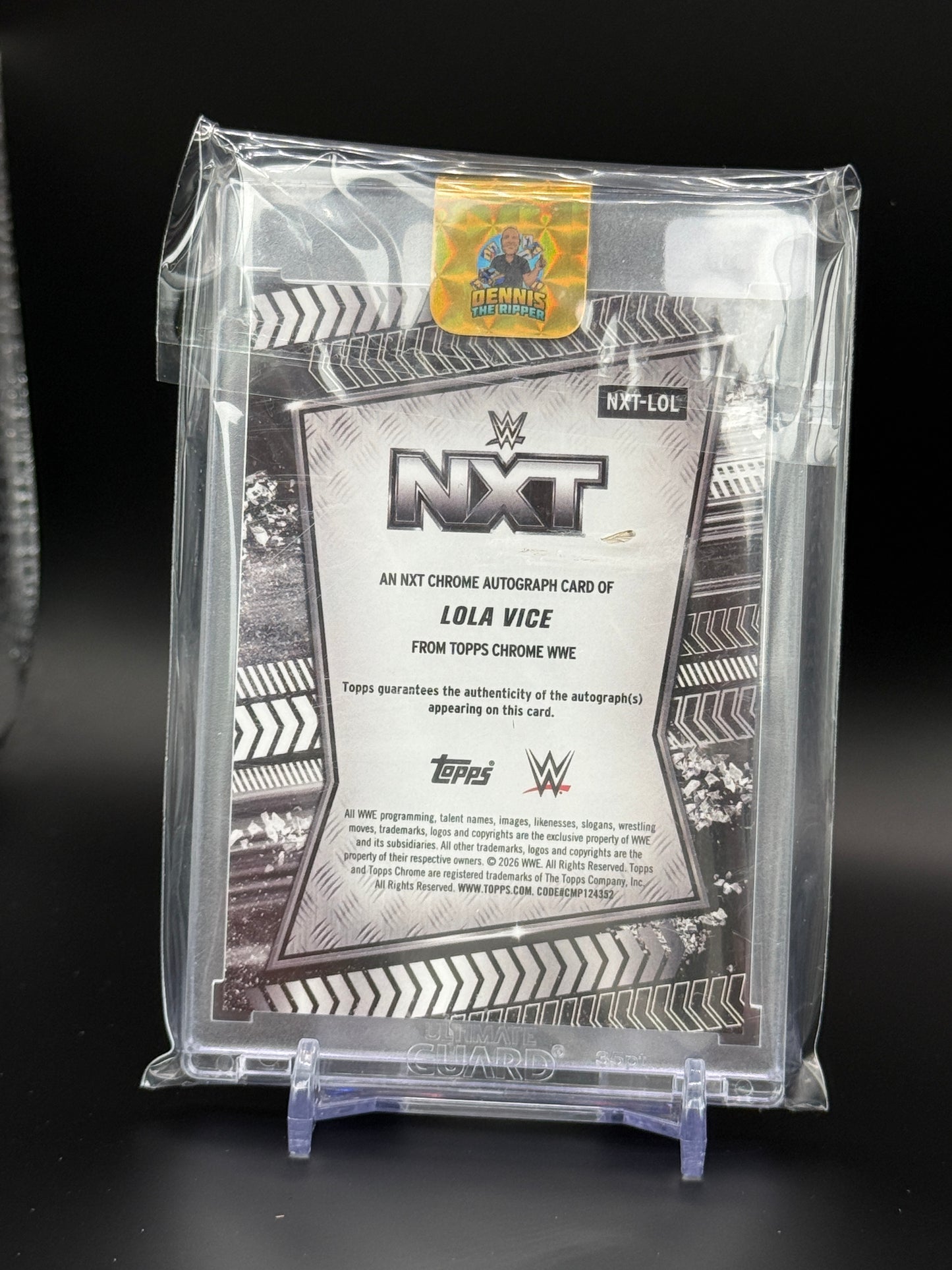 2026 Topps Chrome WWE Lola Vice NXT Gold Auto 41/50