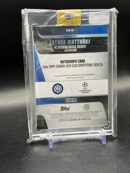 2025-26 Topps Chrome UCC Lothar Matthäus FC Internazionale Milano Superfractor Auto 1/1