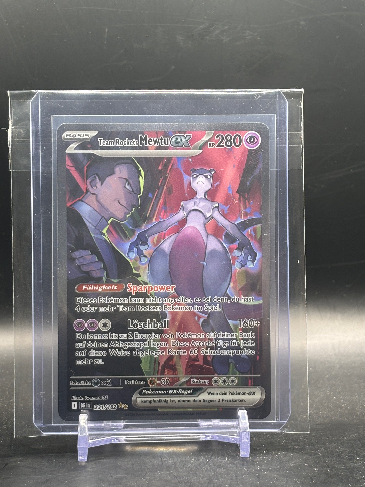 Pokemon Team Rockets Mewtu ex (DRI 231)