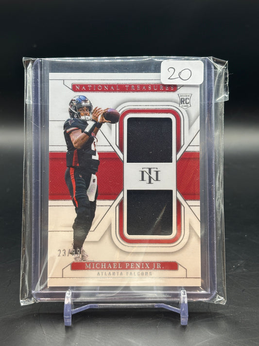 2024 Panini National Treasures Michael Penix Jr. Patch 23/99