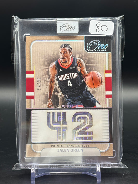 2024/25 Panini One and One Jalen Green Stats 36/42