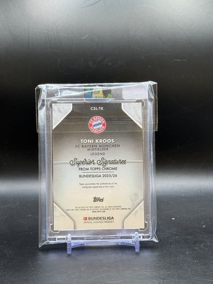 2025-26 Topps Chrome Bundesliga Toni Kroos FC Bayern München Superior Auto 04/10