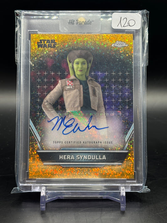2024 Topps Hyperspace Hera Syndulla Gold Auto Mary Elizabeth Winstead 32/50
