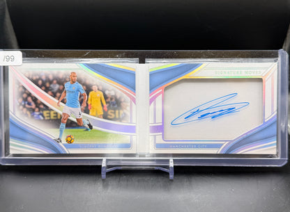 2023-24 Panini Immaculate Soccer Vincent Kompany Manchester City Signature Moves Auto 02/99