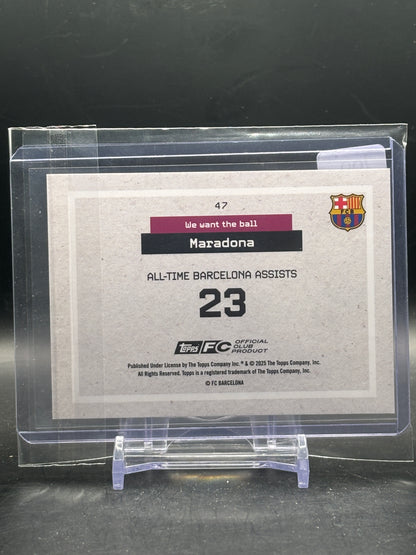 2025-26 Topps Team Set FC Barcelona Maradona We want the ball 93/99