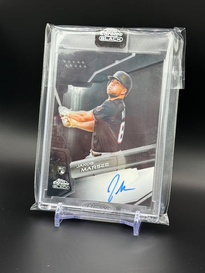 2026 Topps Chrome Black MLB Jakob Marsee Miami Marlins Auto