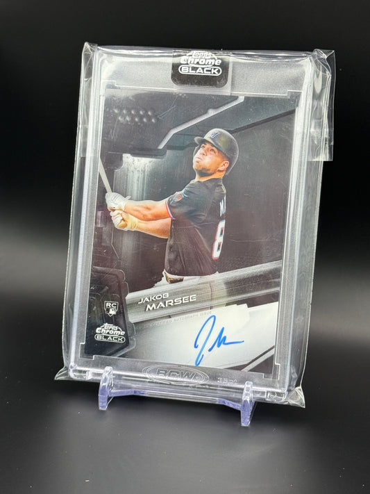 2026 Topps Chrome Black MLB Jakob Marsee Miami Marlins Auto