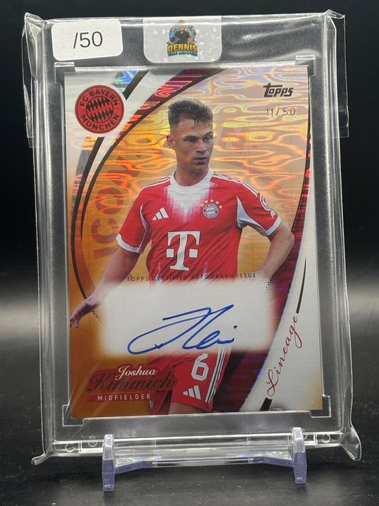2026 Topps Bayern Lineage Joshua Kimmich Bayern München Gold Auto 11/50