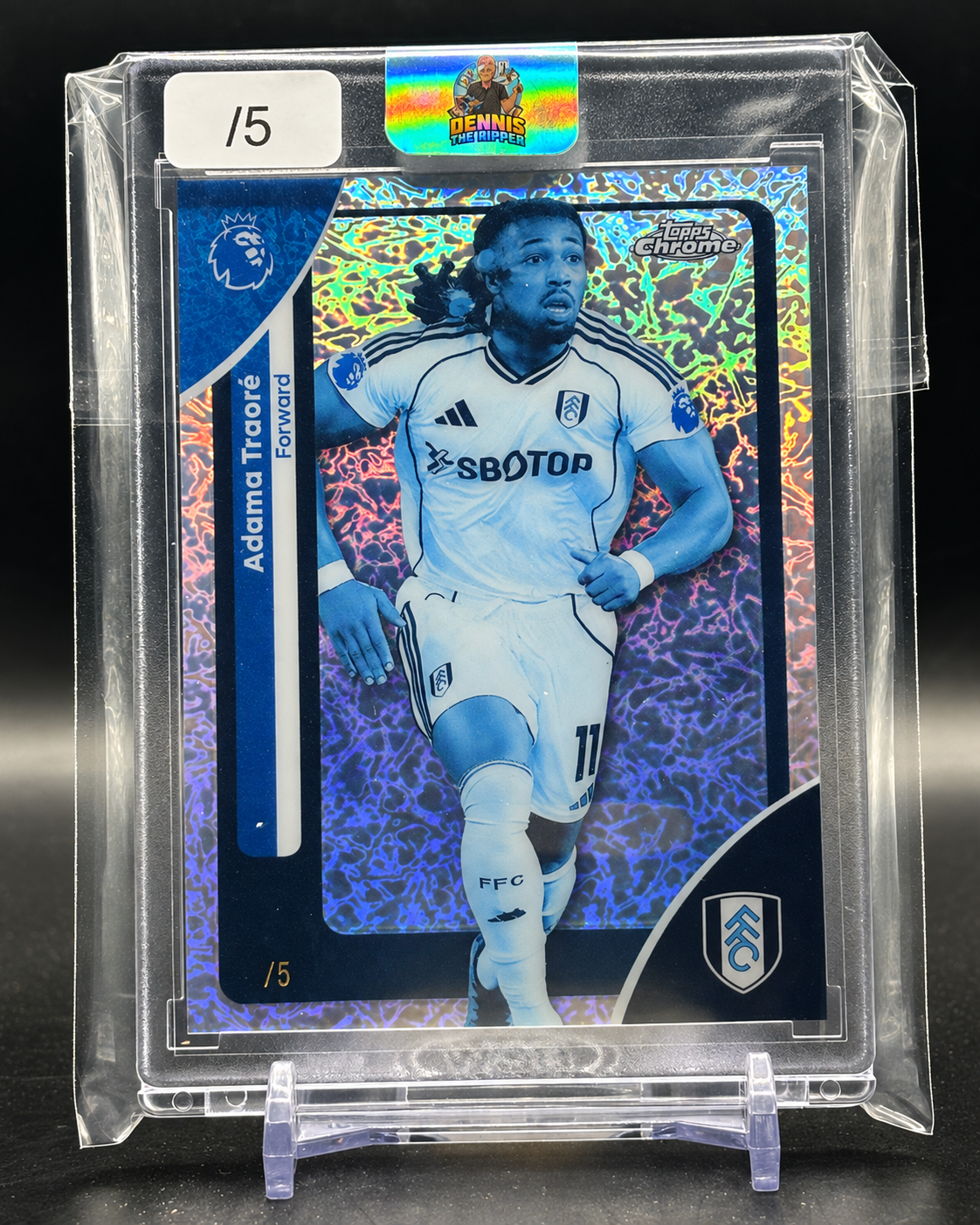 2025-26 Topps Flagship Premier League Adama Traure FC Fulham Frozenfractor -1/0