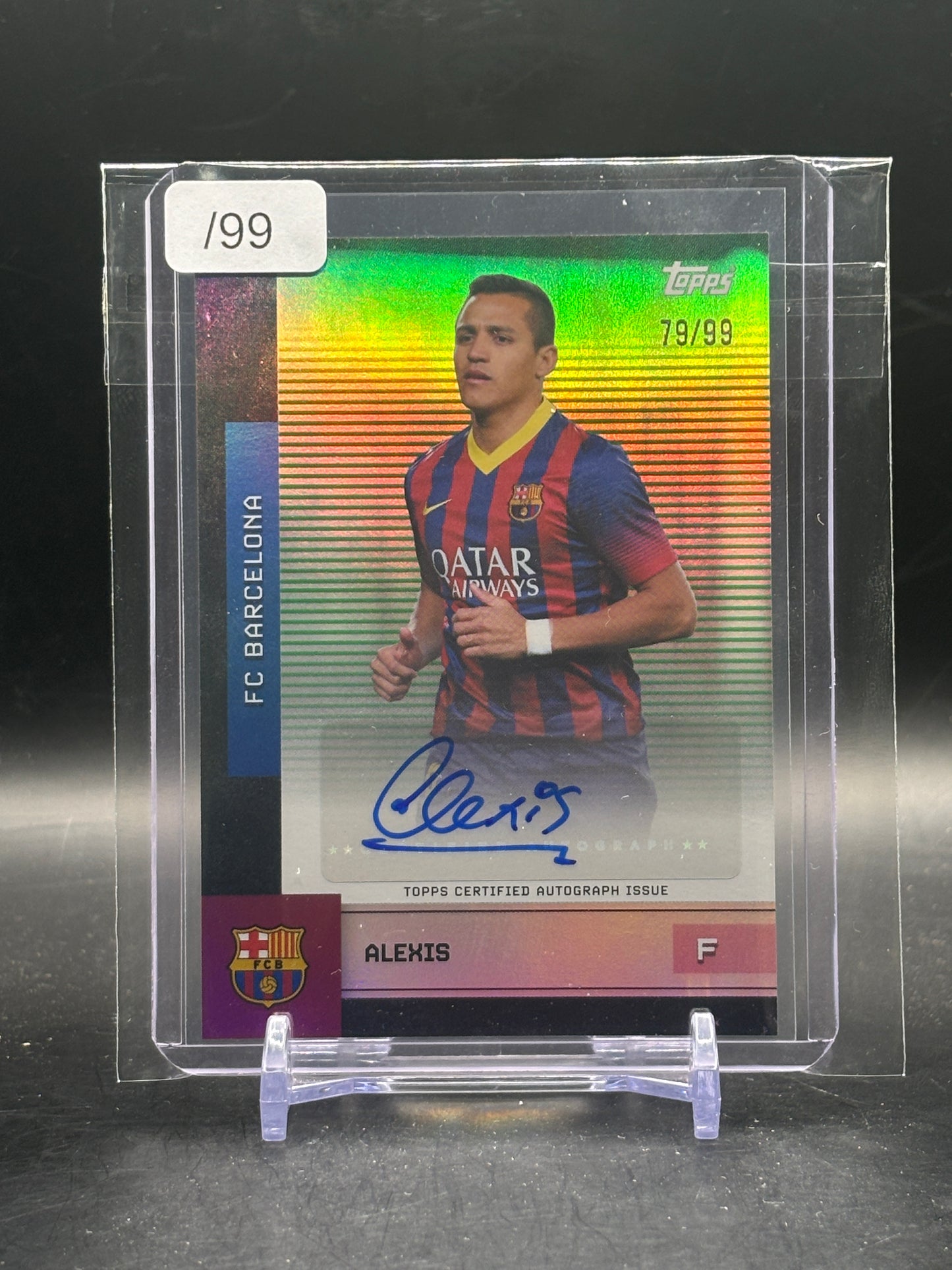 2025-26 Topps Team Set FC Barcelona Alexis Sanchez Auto 79/99