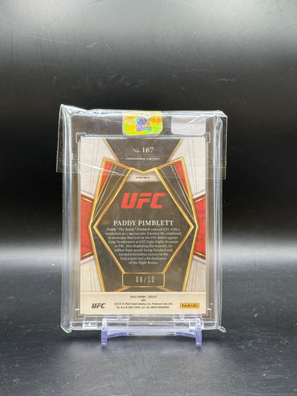 2022 Panini Select UFC Paddy Pimblett Premier Gold 08/10