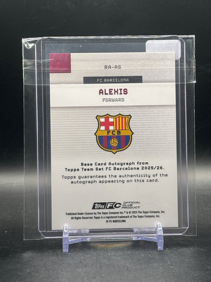 2025-26 Topps Team Set FC Barcelona Alexis Sanchez Auto 79/99