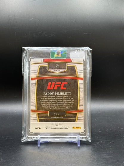 2022 Panini Select UFC Paddy Pimblett Concourse Disco Green 2/5