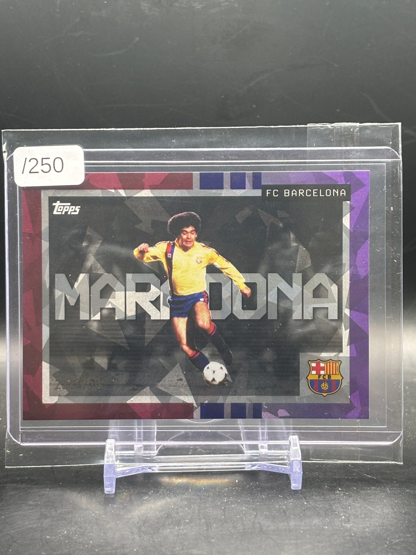 2025-26 Topps Team Set FC Barcelona Maradona We want the ball 222/250