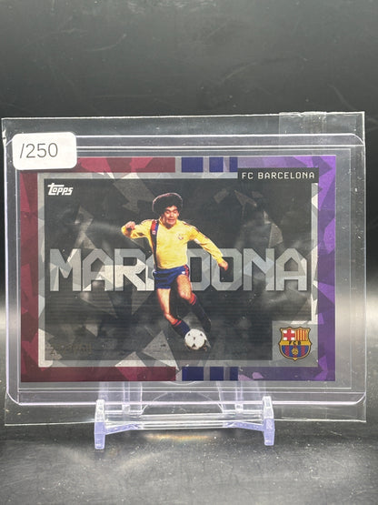 2025-26 Topps Team Set FC Barcelona Maradona We want the ball 222/250