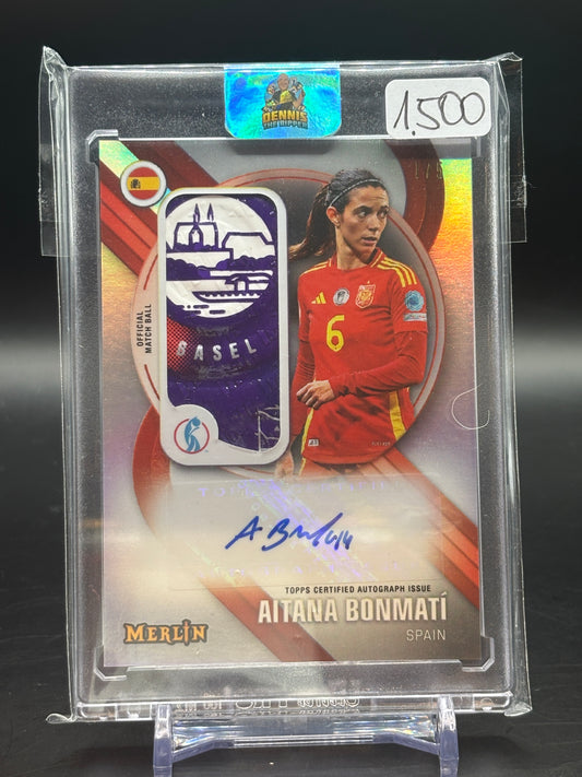 2025 Topps Merlin Ball Auto Spain Bonmati Patch 1/5
