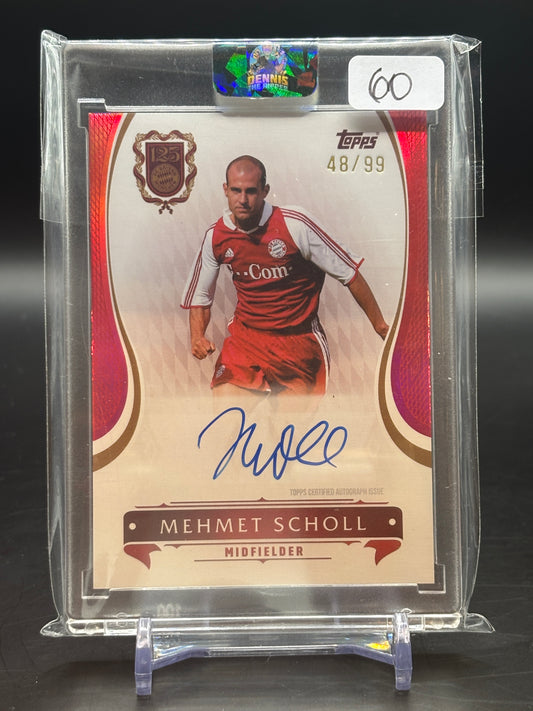 2024/2025 Topps FC Bayern München 125 Years Anniversary Mehmet Scholl Auto 48/99