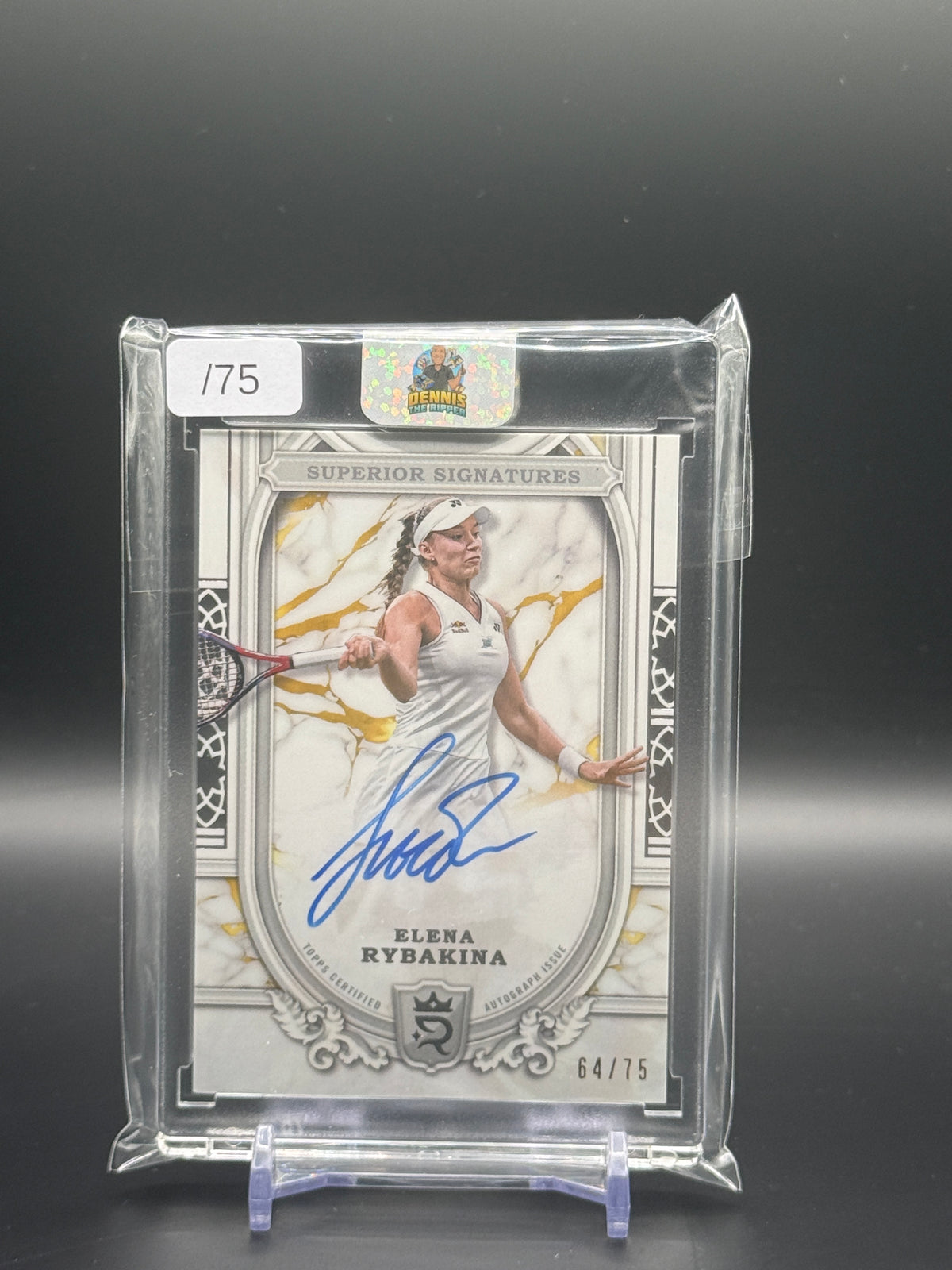 2024 Topps Royalty Tennis Elena Rybankina Auto 64/75