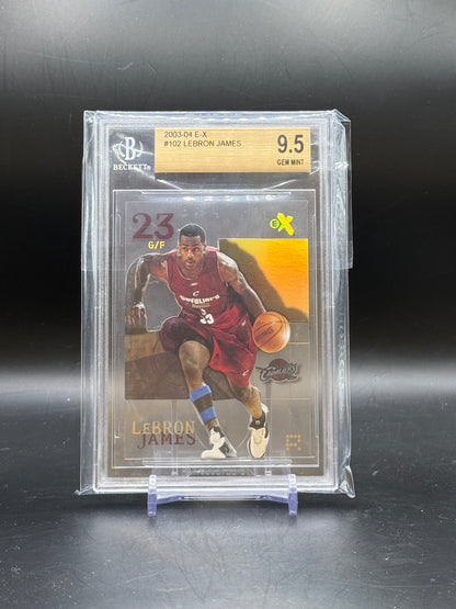 2003 Fleer E-X LeBron James Cleveland Cavaliers #102 Becket 9.5 0003244486