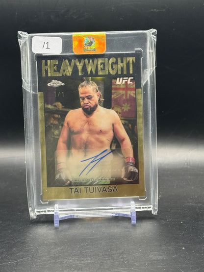 2026 Topps Chrome UFC Tai Tuivasa Superfractor Auto 1/1
