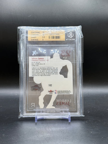 2003 Fleer E-X LeBron James Cleveland Cavaliers #102 Becket 9.5 0003244486