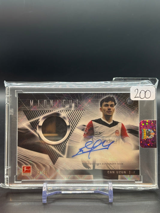 2024/25 Topps Midnight Can Uzun Patch Auto 13/49 RC