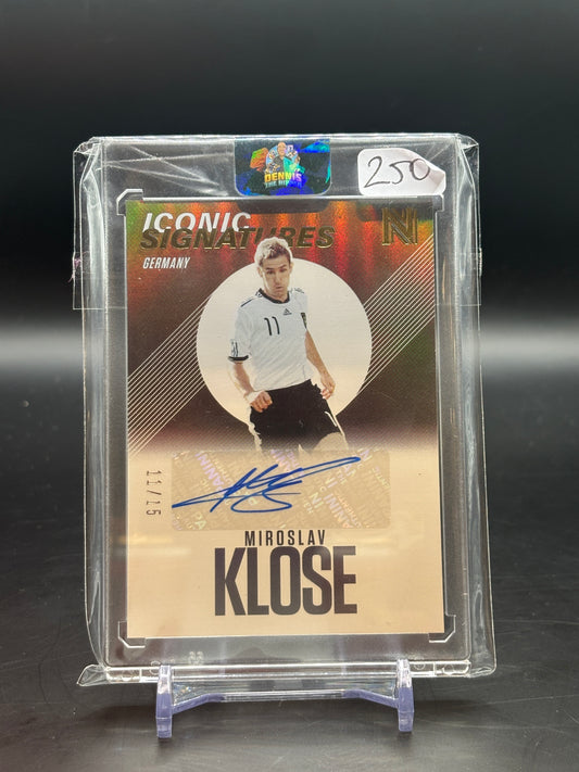2017 Panini Nobility Soccer Miroslav Klose Auto 11/15