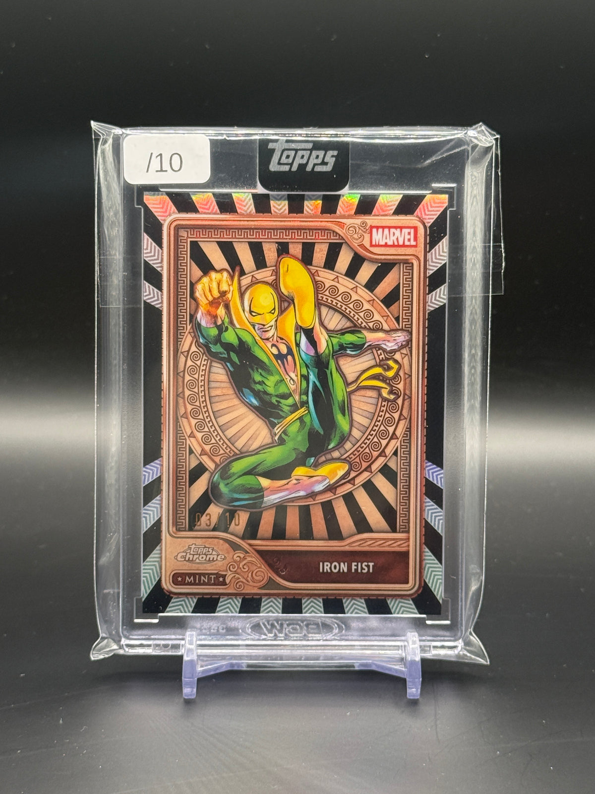 2026 Topps Mint Marvel Iron Fist Black 03/10