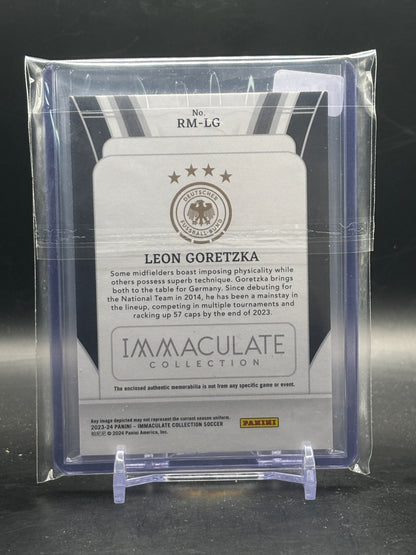 2023-24 Panini Immaculate Soccer Leon Goretzka Germany Remarkable Patch 02/15