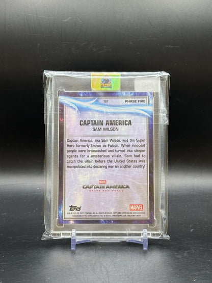 2025 Topps Chrome Marvel Studios Sam Wilson Captain America Phase Five 21/50
