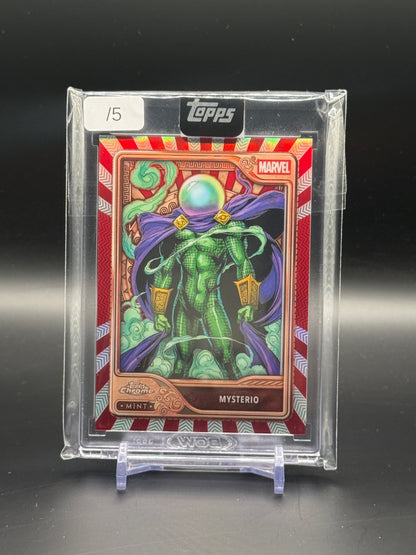 2026 Topps Mint Marvel Mysterio Red 3/5