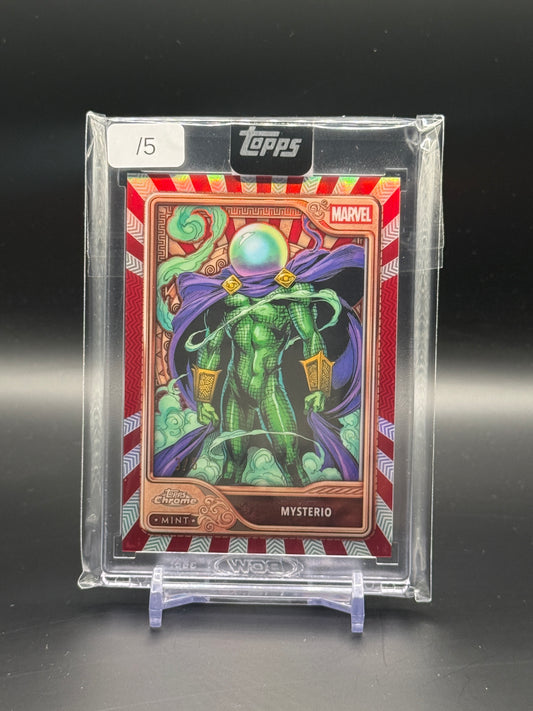2026 Topps Mint Marvel Mysterio Red 3/5