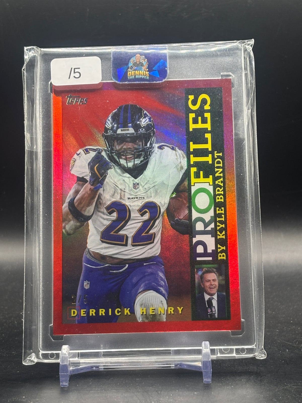 2026 Topps Flagship NFL Derrick Henry Baltimore Ravens Red 2/5