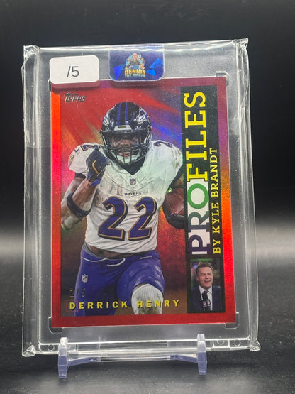 2026 Topps Flagship NFL Derrick Henry Baltimore Ravens Red 2/5