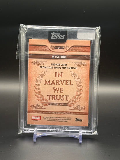 2026 Topps Mint Marvel Mysterio Red 3/5
