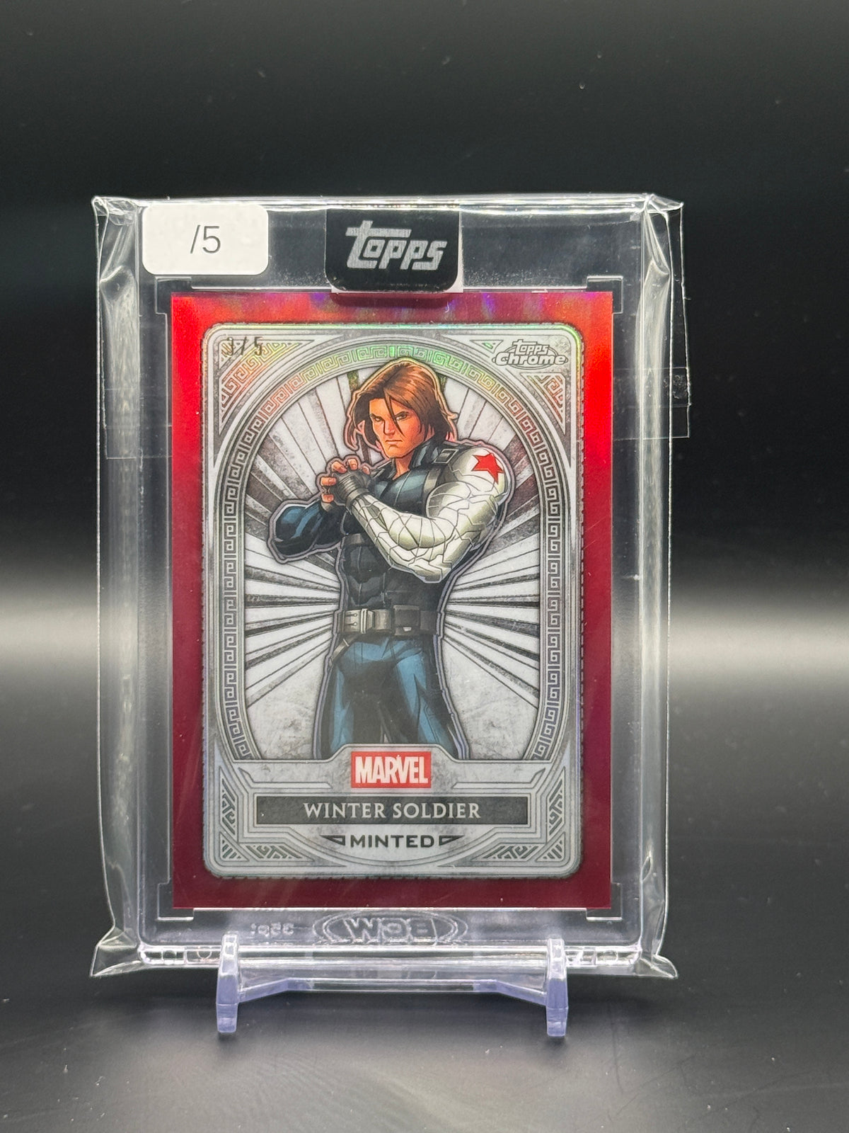 2025 Topps Mint Marvel Winter Soldier Red 3/5