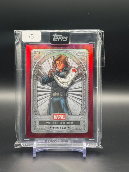 2025 Topps Mint Marvel Winter Soldier Red 3/5