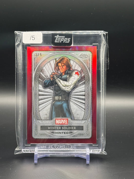 2025 Topps Mint Marvel Winter Soldier Red 3/5