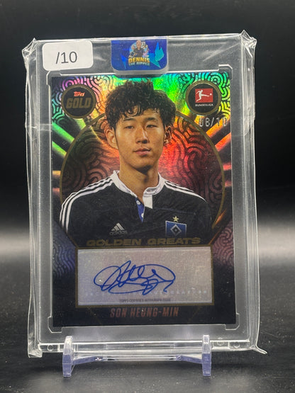 2026 Topps Gold Bundesliga Heung-Min Son Hamburger SV Black Auto 08/10