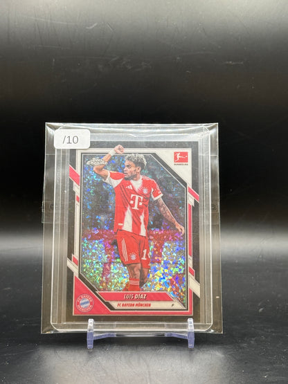 2025-26 Topps Chrome Bundesliga Luis Diaz FC Bayern München Black Wave 09/10