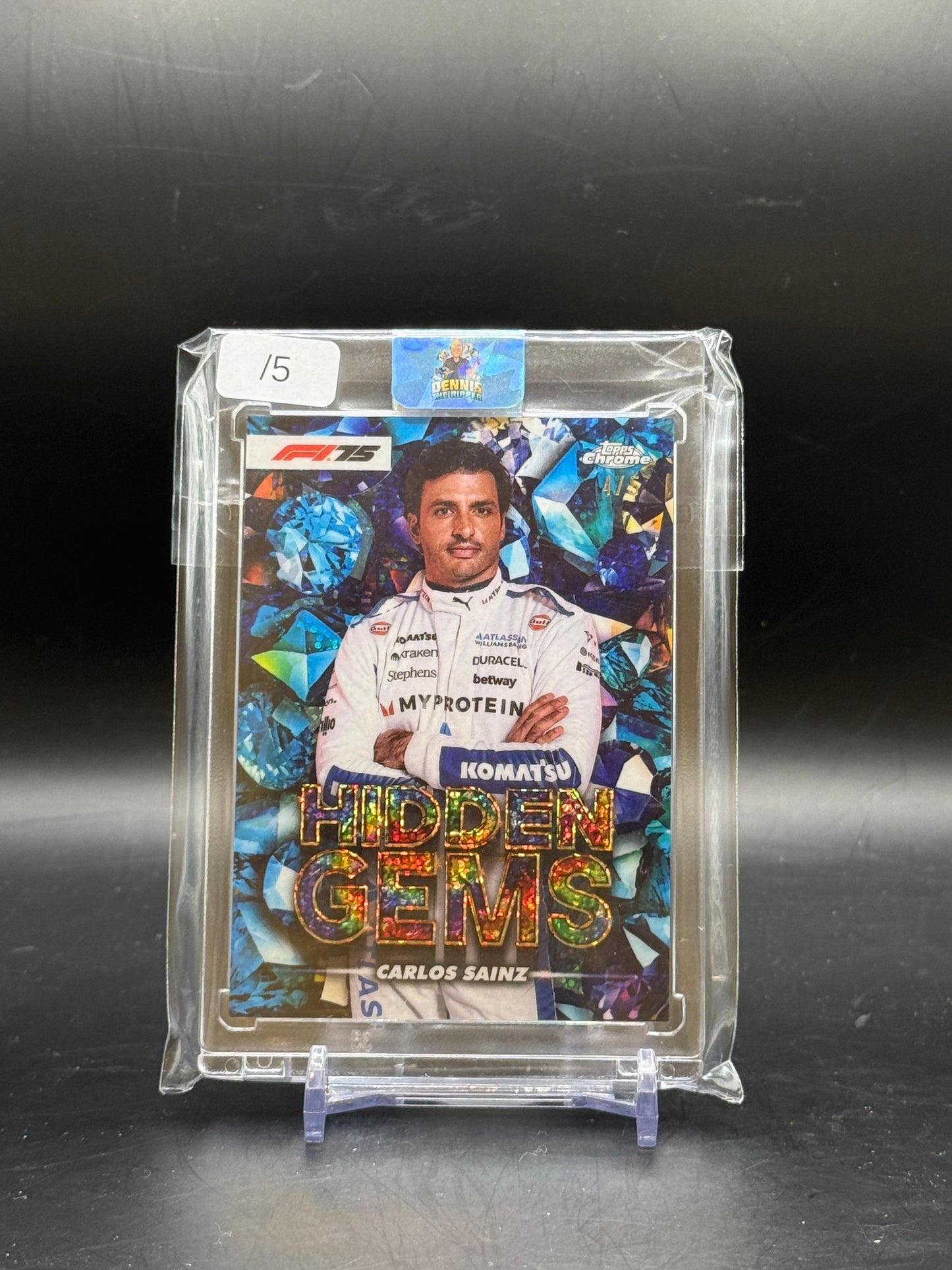 2025 Topps Chrome F1 Carlos Sainz Atlassian Williams Racing Hidden Gems