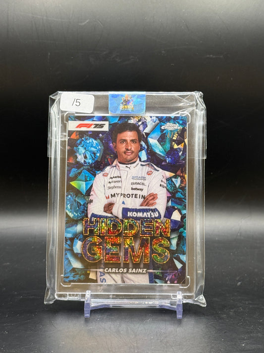 2025 Topps Chrome F1 Carlos Sainz Atlassian Williams Racing Hidden Gems
