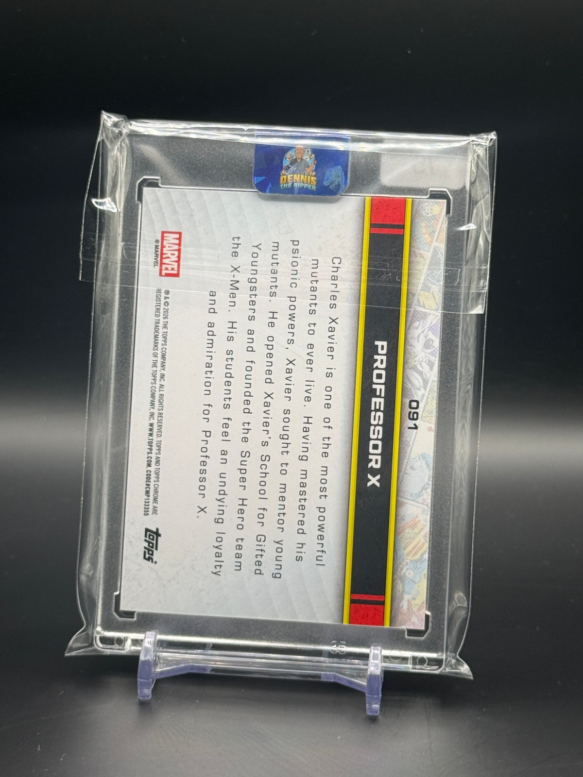 2026 Topps Chrome Sapphire Marvel Comics Professor X Red 2/5