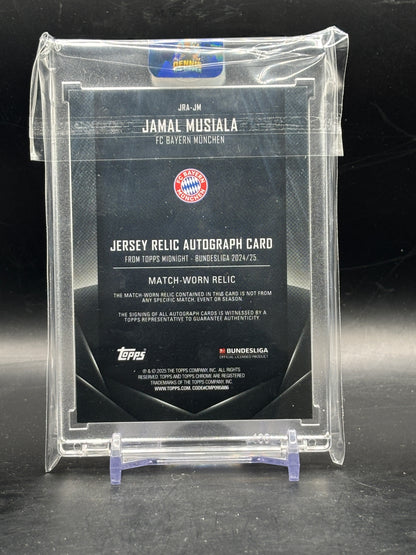 2024-25 Topps Midnight Bundesliga Jamal Musiala FC Bayern München Patch Auto