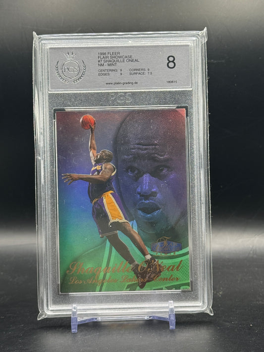 1998 Fleer Flair Showcase Shaquille Oneal Los Angeles Lakers #7 PGS 8 180615