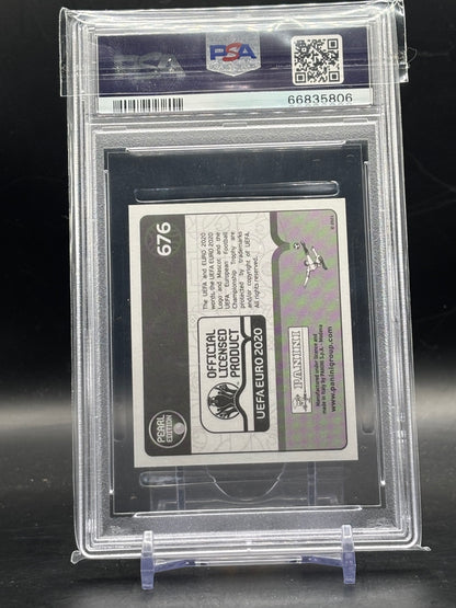 2020 Panini UEFA Euro Sticker Cristiano Ronaldo Portugal PSA 8 66835806