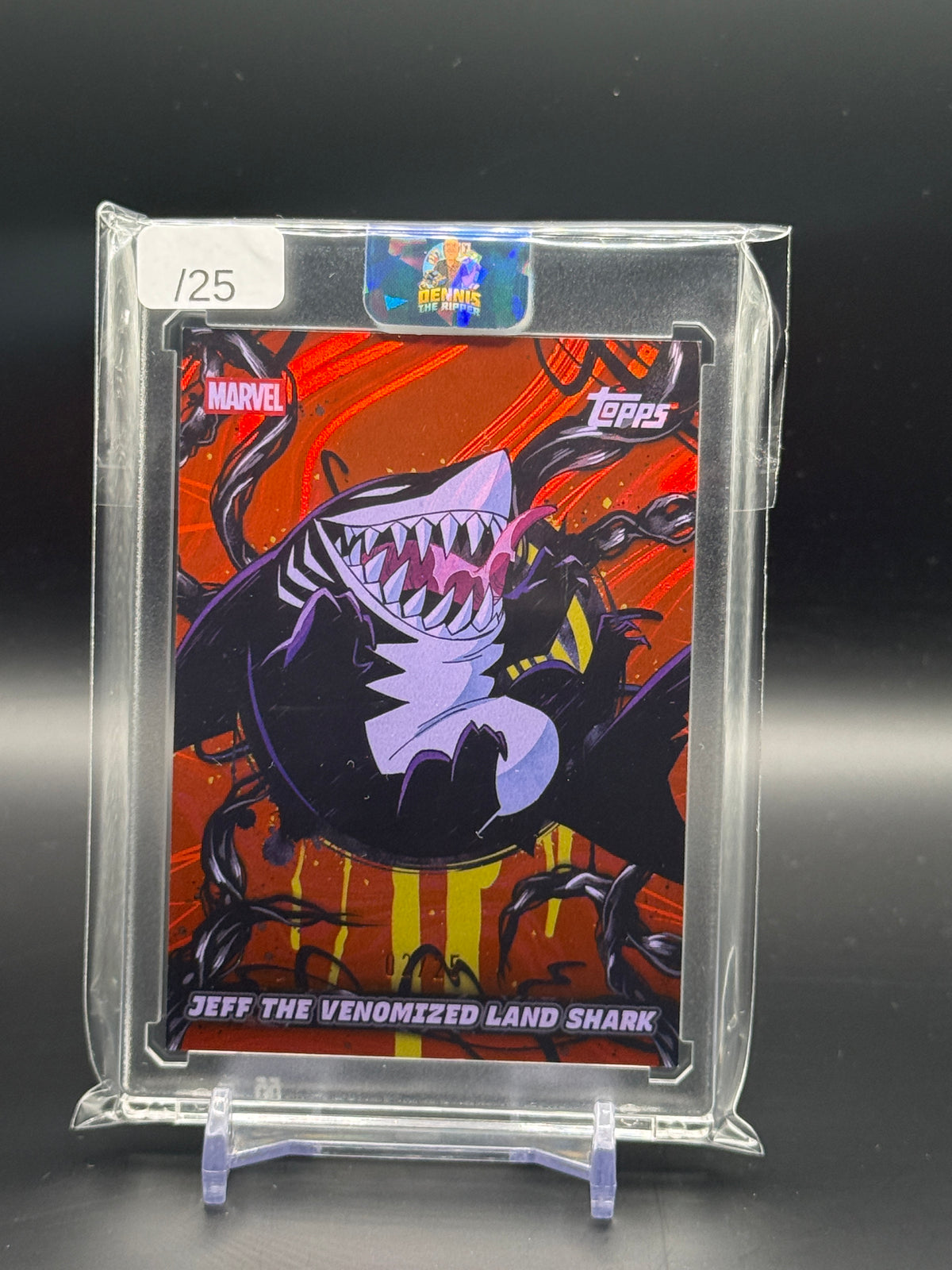2026 Topps Mint Marvel Jeff The Venomized Land Shark Orange Mass Symboite Takeover 02/25